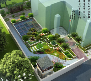 鄭州最優 庭院設計效果圖